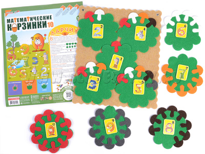 Игра Математические корзинки 10 Ларчик Игра Математические корзинки 10 Ларчик