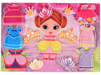 Маленькая принцесса с игровым полем (фетр) Маленькая принцесса с игровым полем (фетр)