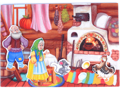 Курочка ряба с игровым полем (фетр) Курочка ряба с игровым полем (фетр)