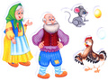Курочка ряба с игровым полем (фетр) Курочка ряба с игровым полем (фетр)