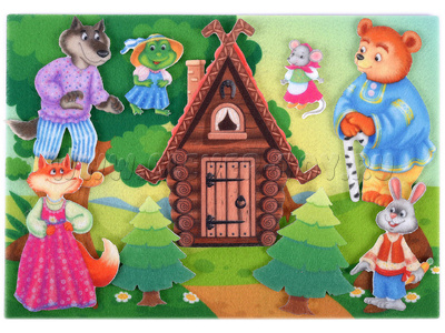 Теремок с игровым полем (фетр) Теремок с игровым полем (фетр)