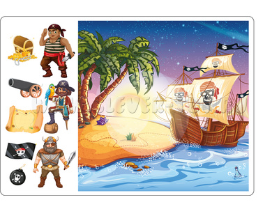 Пираты (фетр, сделай сам) остатки Пираты (фетр, сделай сам) остатки