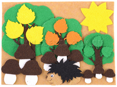 Три дерева с игровым полем мини Три дерева с игровым полем мини