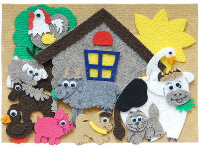 Домашние животные с игровым полем мини Домашние животные с игровым полем мини