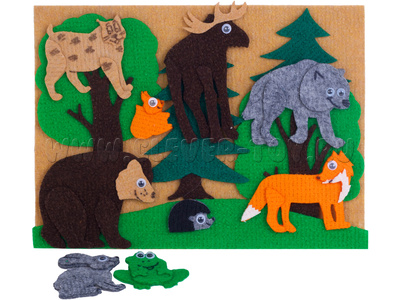 Дикие животные с игровым полем мини Дикие животные с игровым полем мини