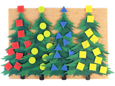 Геометрические елки (фетр) Геометрические елки (фетр)