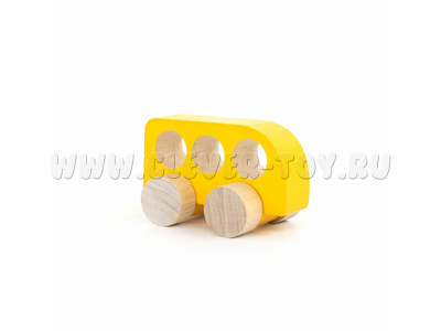 Машинка "Томик" (дерево, желтая) Машинка "Томик" (дерево, желтая)
