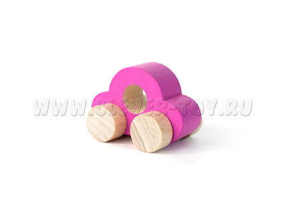 Машинка "Томик" (дерево, малиновая) Машинка "Томик" (дерево, малиновая)