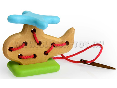 Шнуровка деревянная "Вертолет" Шнуровка деревянная "Вертолет"