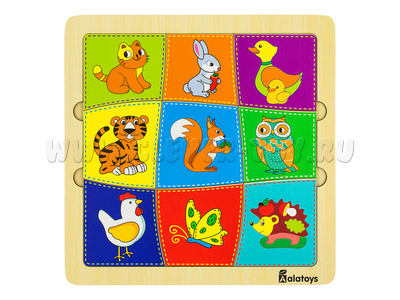 Пазл-ассоциации "Найди пару" (21*21 см, 9 карточек, основание) Пазл-ассоциации "Найди пару" (21*21 см, 9 карточек, основание)