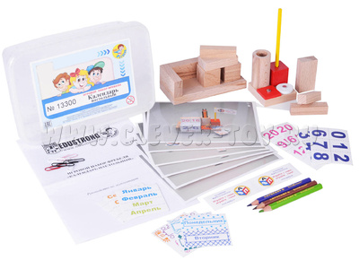 Игровой набор Фребеля "Календарь настольный" Игровой набор Фребеля "Календарь настольный"