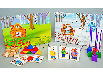 Игровой набор Фребеля "Заюшкина избушка" (серия "Сказочный мир". Выпуск 1) Игровой набор Фребеля "Заюшкина избушка" (серия "Сказочный мир". Выпуск 1)