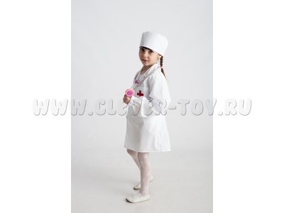 Костюм "Доктор" (халат с длинным рукавом + шапочка) Костюм "Доктор" (халат с длинным рукавом + шапочка)