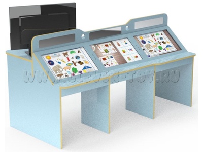 Логопедический стол "LOGO III" (3 ребенка + 1 педагог) Логопедический стол "LOGO III" (3 ребенка + 1 педагог)