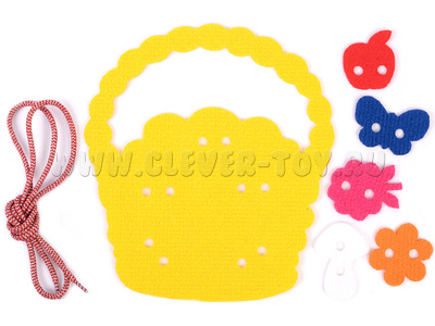 Корзина. Шнуровка (ковролин)