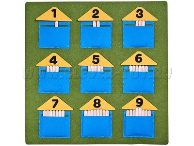 Домики - считалки (фетр) Домики - считалки (фетр)