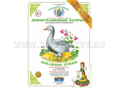 Демонстрационный материал "Домашние птицы" (СФ)