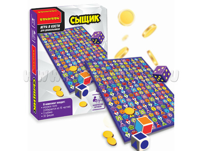 Настольная семейная игра в кости "Сыщик" Настольная семейная игра в кости "Сыщик"