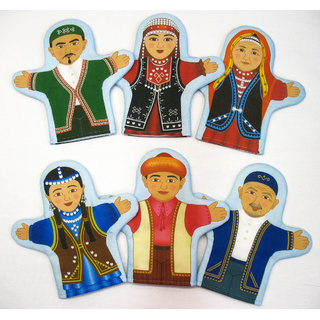 Набор рукавичек "Семья башкирская" 6 штук