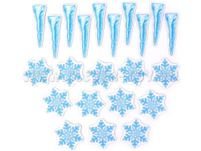 Набор магнитных карточек для устного счёта: "Снежинки и сосульки"*