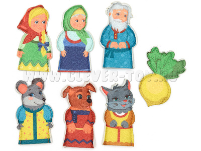 Пальчиковый театр Репка (7 элементов, фетр) Пальчиковый театр Репка (7 элементов, фетр)