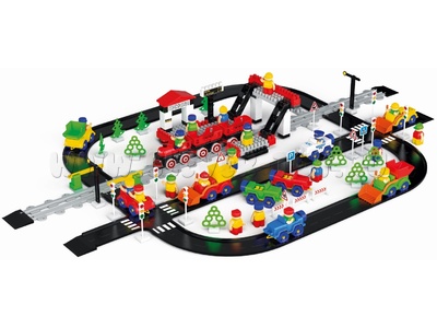 Конструктор Bauer "Автодорога и ПДД для детей Конструктор Bauer "Автодорога и ПДД для детей