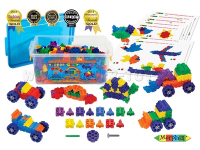 Конструктор Morphun Junior Starter Rainbow 500 Set «ПРОектирование Радуга» 500 деталей Конструктор Morphun Junior Starter Rainbow 500 Set «ПРОектирование Радуга» 500 деталей