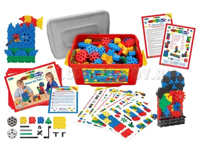 Конструктор Morphun STEM (Шестеренки) Начальный уровень 200 деталей Конструктор Morphun STEM (Шестеренки) Начальный уровень 200 деталей