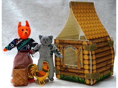 Театр "Кот, Петух и Лиса" с домиком Театр "Кот, Петух и Лиса" с домиком