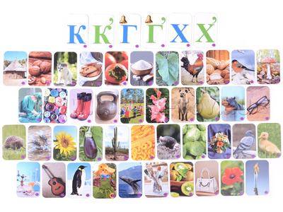 Набор магнитных карточек "Звуковозик" (К, Г, Х) Набор магнитных карточек "Звуковозик" (К, Г, Х)