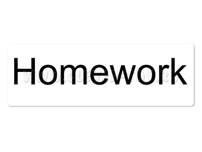 Магнитная карточка "Homework" (фон белый) Магнитная карточка "Homework" (фон белый)