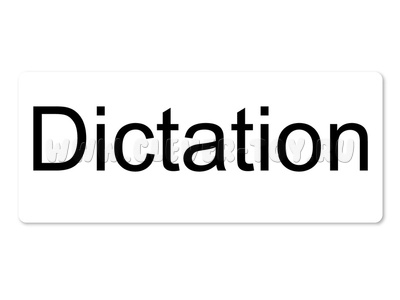 Магнитная карточка "Dictation" (фон белый) Магнитная карточка "Dictation" (фон белый)