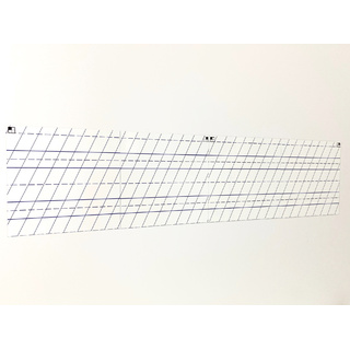 Магнитно-маркерное поле "Линейка" для работы на классной доске (из 4-х частей) пунктир