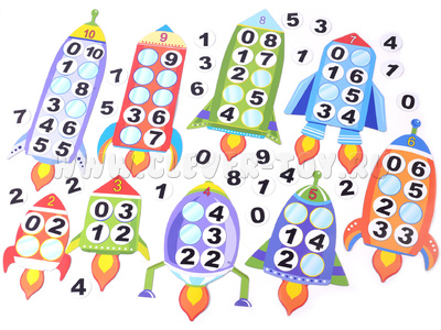 Набор магнитных полей и карточек "Состав числа "Ракеты" Набор магнитных полей и карточек "Состав числа "Ракеты"