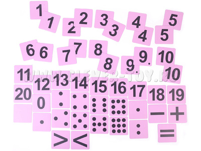 Набор магнитных карточек "Город цифр" Набор магнитных карточек "Город цифр"