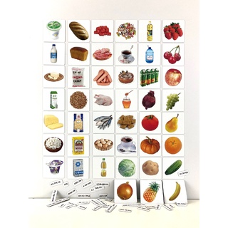 Набор магнитных карточек "Продукты питания"*
