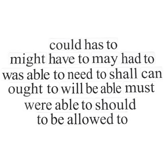 Набор магнитных карточек "Modal verbs" (большой размер)