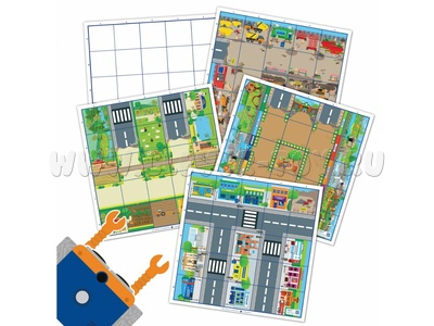 Комплект тематических полей "Городские истории с роботом Ботли" (5 элементов) Комплект тематических полей "Городские истории с роботом Ботли" (5 элементов)